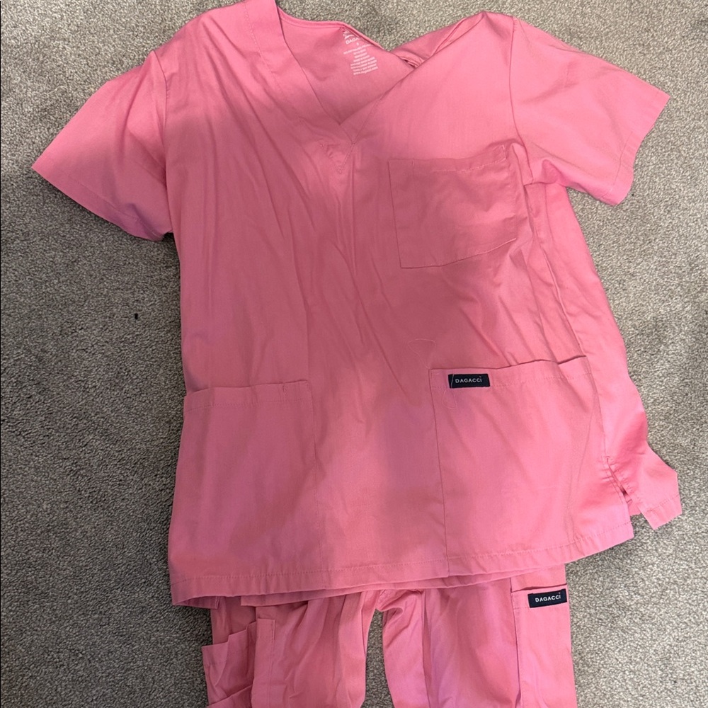 Dagacci Pink Women's Scrub Set